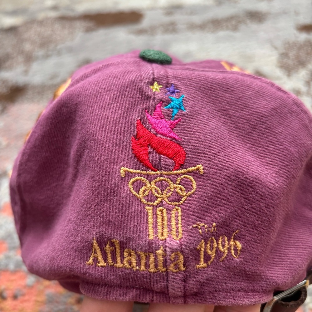 Vintage 1996 Atlanta Olympics Canada Kalson Strapback Adjustable Hat Cap Purple - Picture 6 of 12